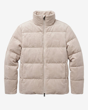 KnowledgeCotton Apparel - MEN Corduroy Puffer Jacket Jackets 1228 Light feather gray