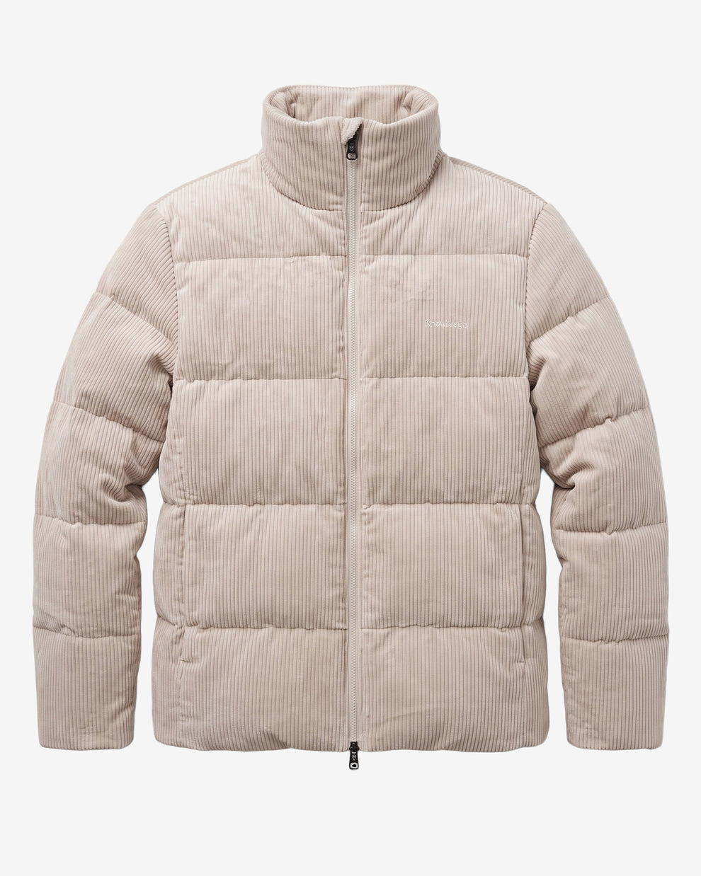 KnowledgeCotton Apparel - MEN Corduroy Puffer Jacket Jackets 1228 Light feather gray
