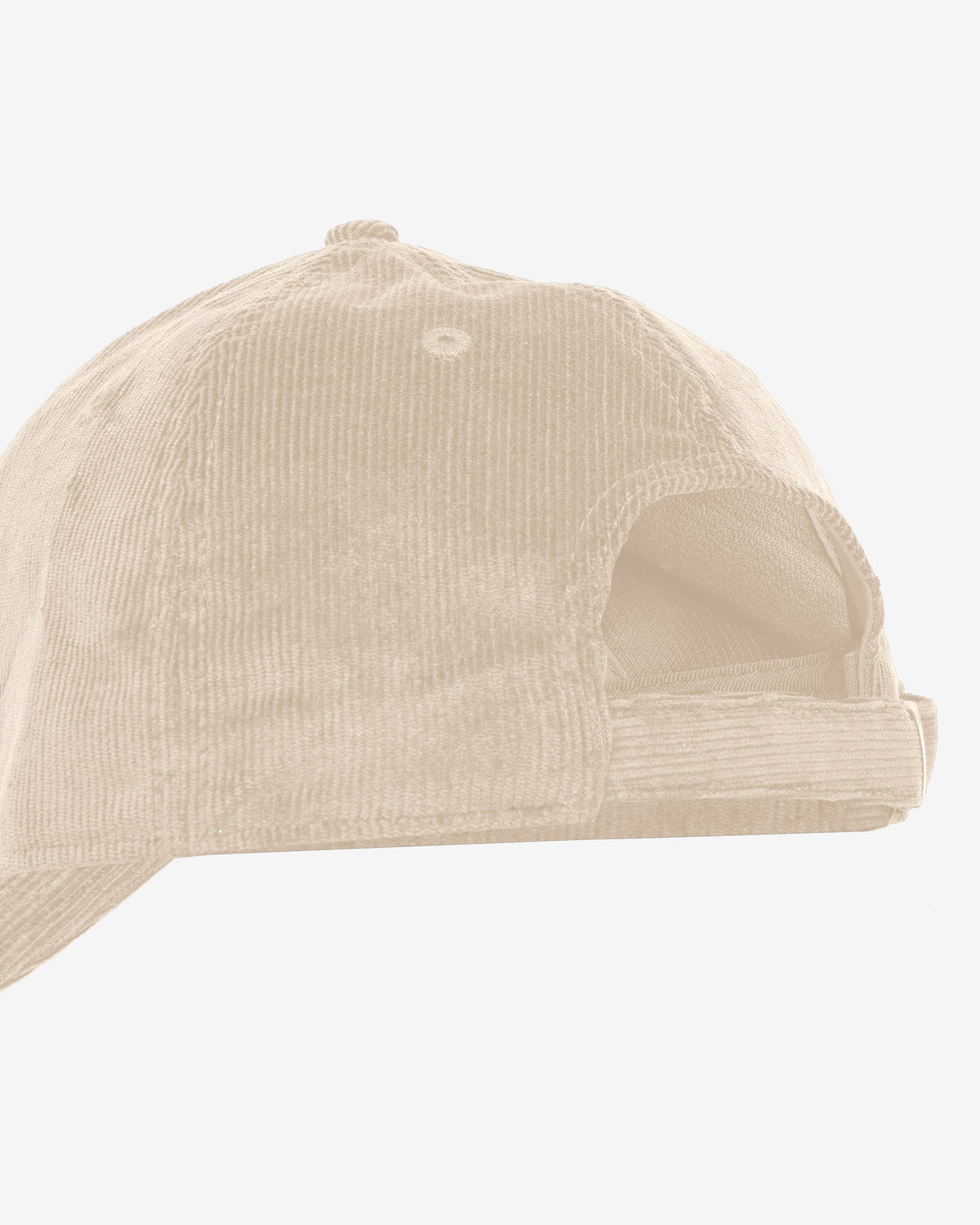 KnowledgeCotton Apparel - UNI Corduroy badge cap Caps 1228 Light feather gray