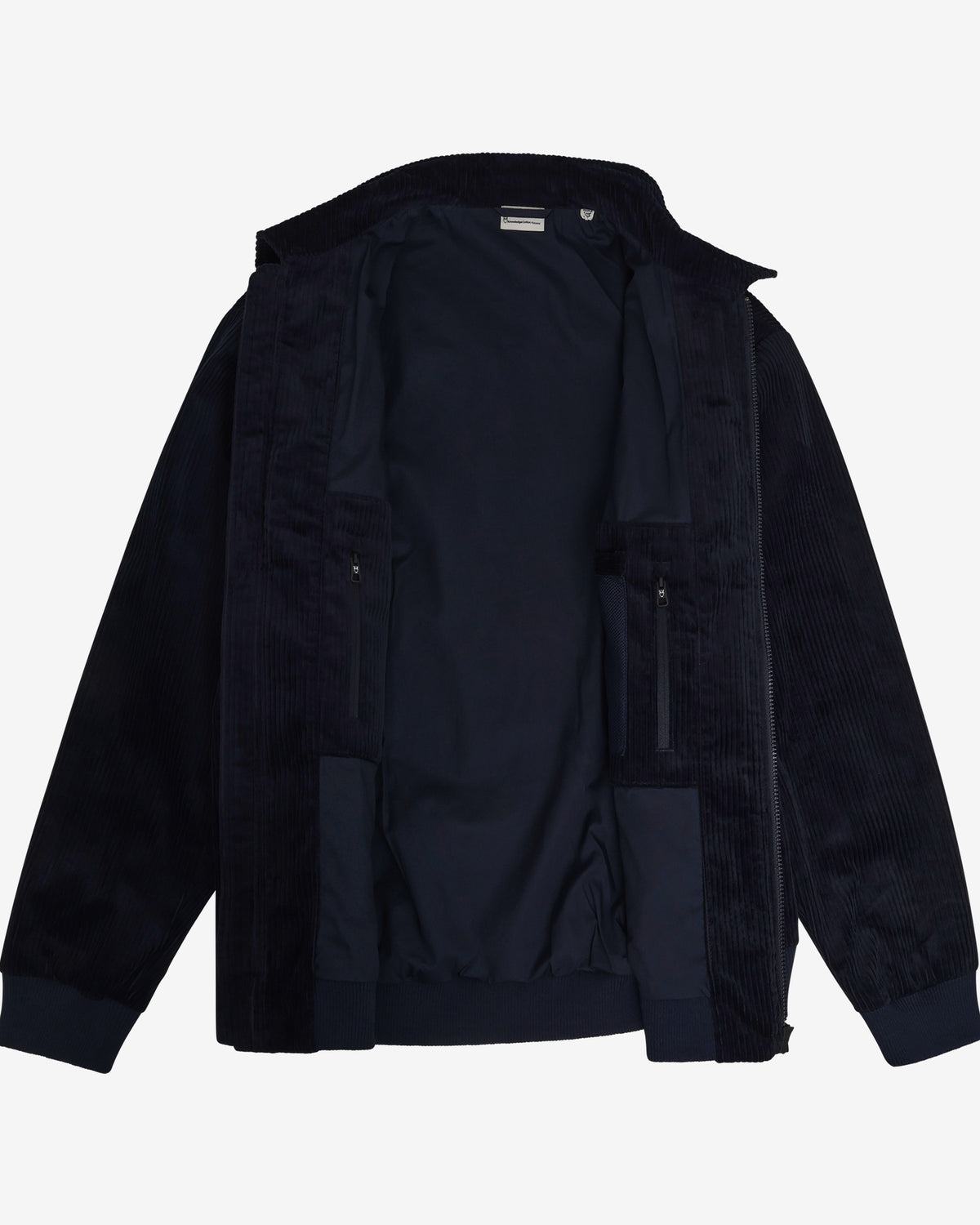 KnowledgeCotton Apparel - MEN Corduroy bomber jacket Jackets 1412 Night Sky