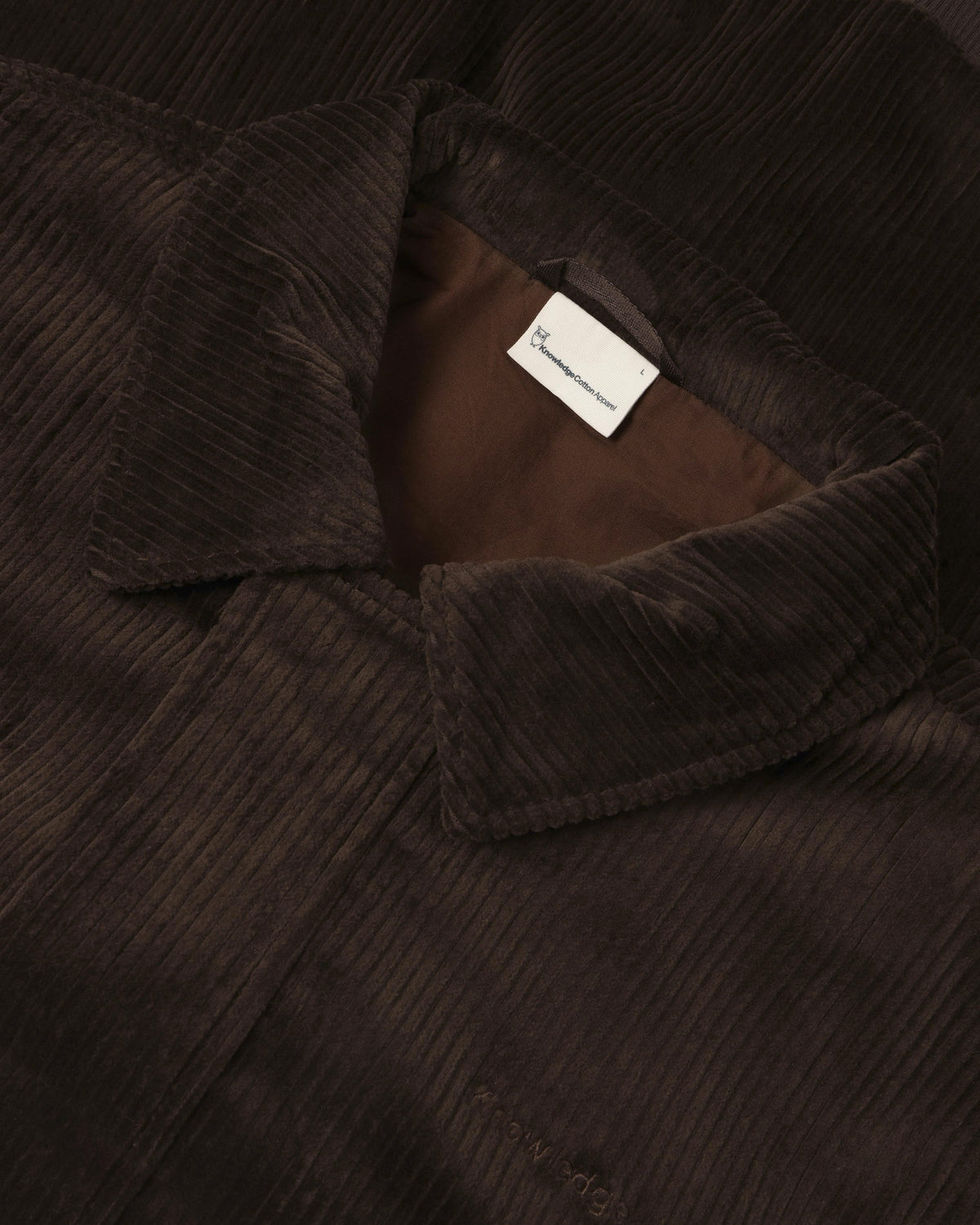 KnowledgeCotton Apparel - MEN Corduroy bomber jacket Jackets 1487 Chocolate Torte