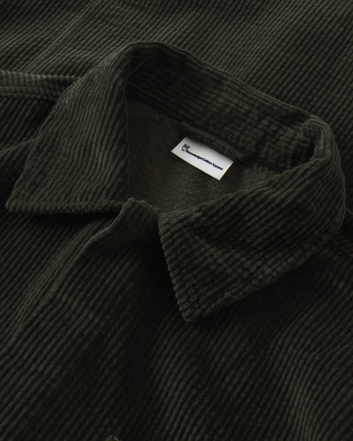 KnowledgeCotton Apparel - MEN Corduroy overshirt Overshirts 1090 Forest Night