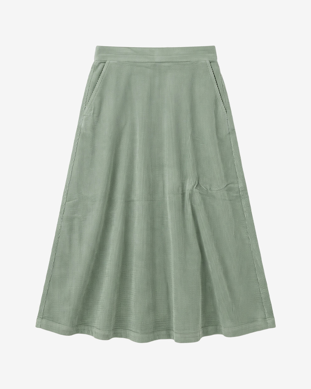 KnowledgeCotton Apparel - WMN Corduroy skirt Skirts 1396 Lily Pad