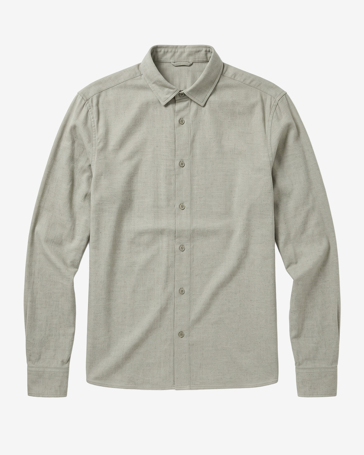 KnowledgeCotton Apparel - MEN Dune light twill shirt Shirts 1068 Burned Olive