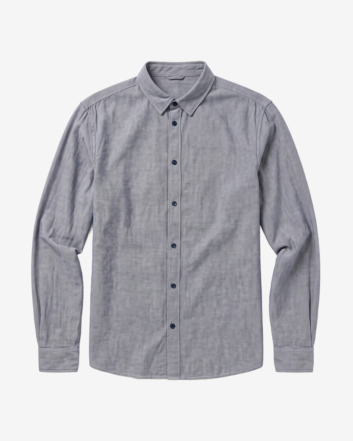KnowledgeCotton Apparel - MEN Dune regular flannel shirt Shirts 1412 Night Sky