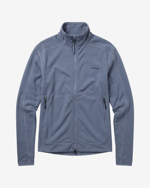 KnowledgeCotton Apparel - WMN Dynamic wool fleece full zip Fleeces 1226 Vintage Indigo