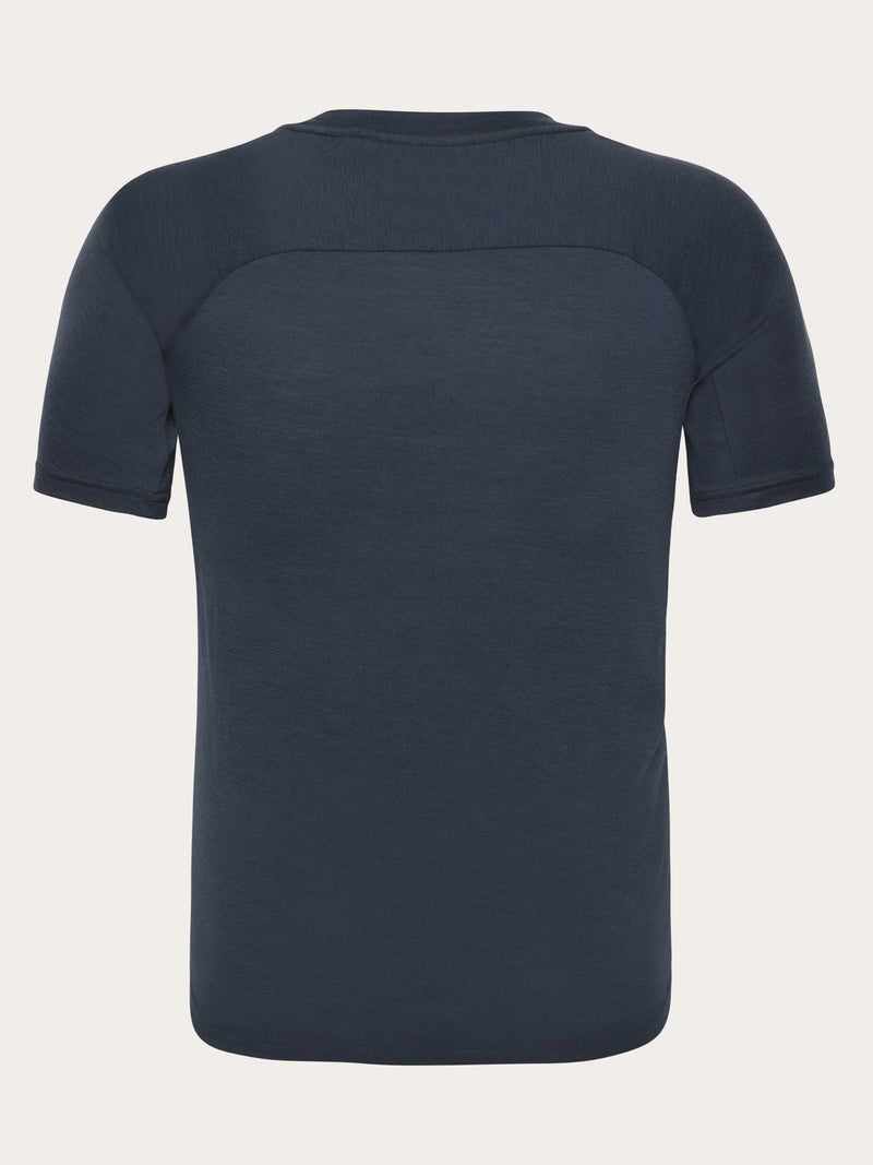 KnowledgeCotton Apparel - WMN Dynamic wool t-shirt T-shirts 1001 Total Eclipse