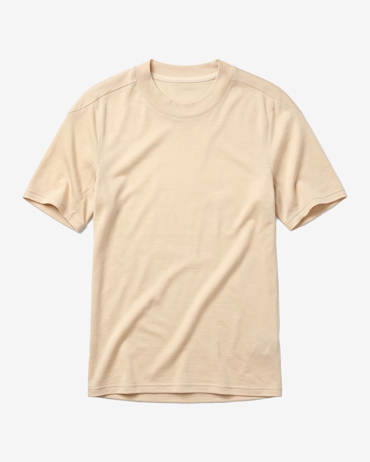 KnowledgeCotton Apparel - WMN Dynamic wool t-shirt T-shirts 1228 Light feather gray
