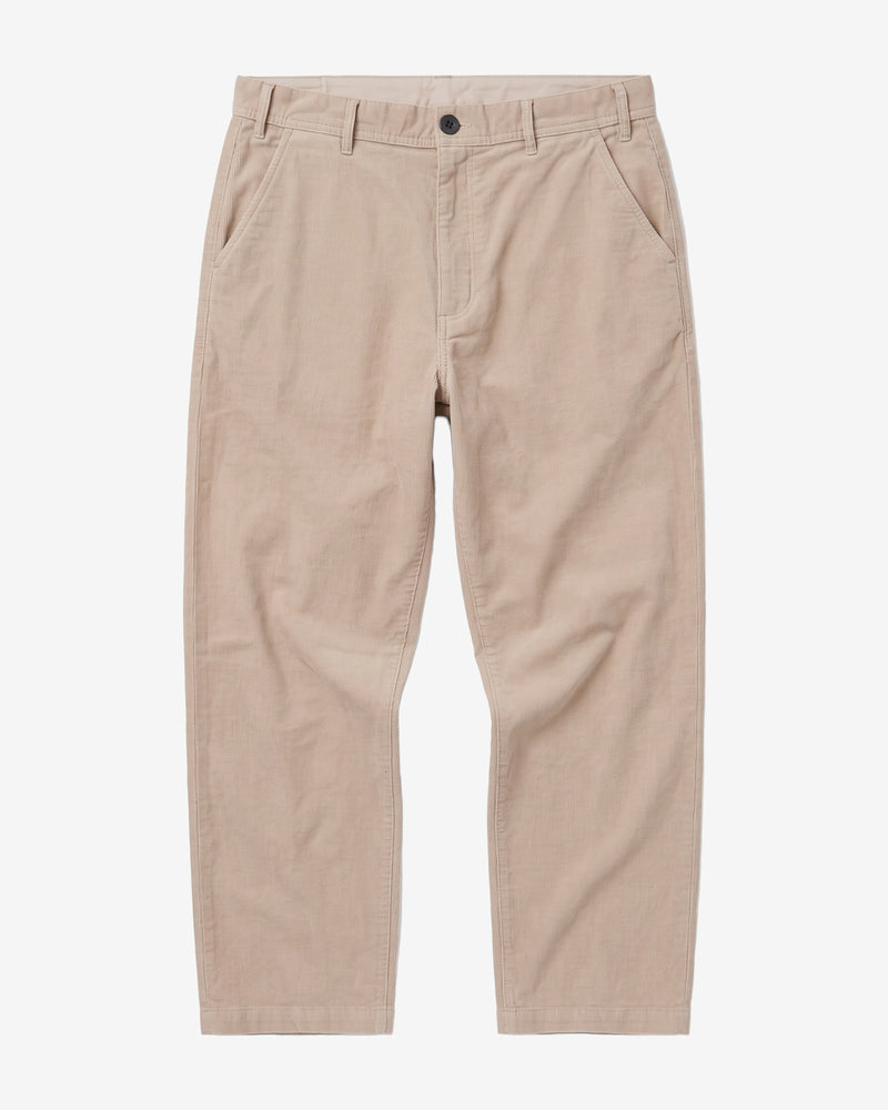 KnowledgeCotton Apparel - MEN FLINT wide corduroy chino pants Pants 1228 Light feather gray
