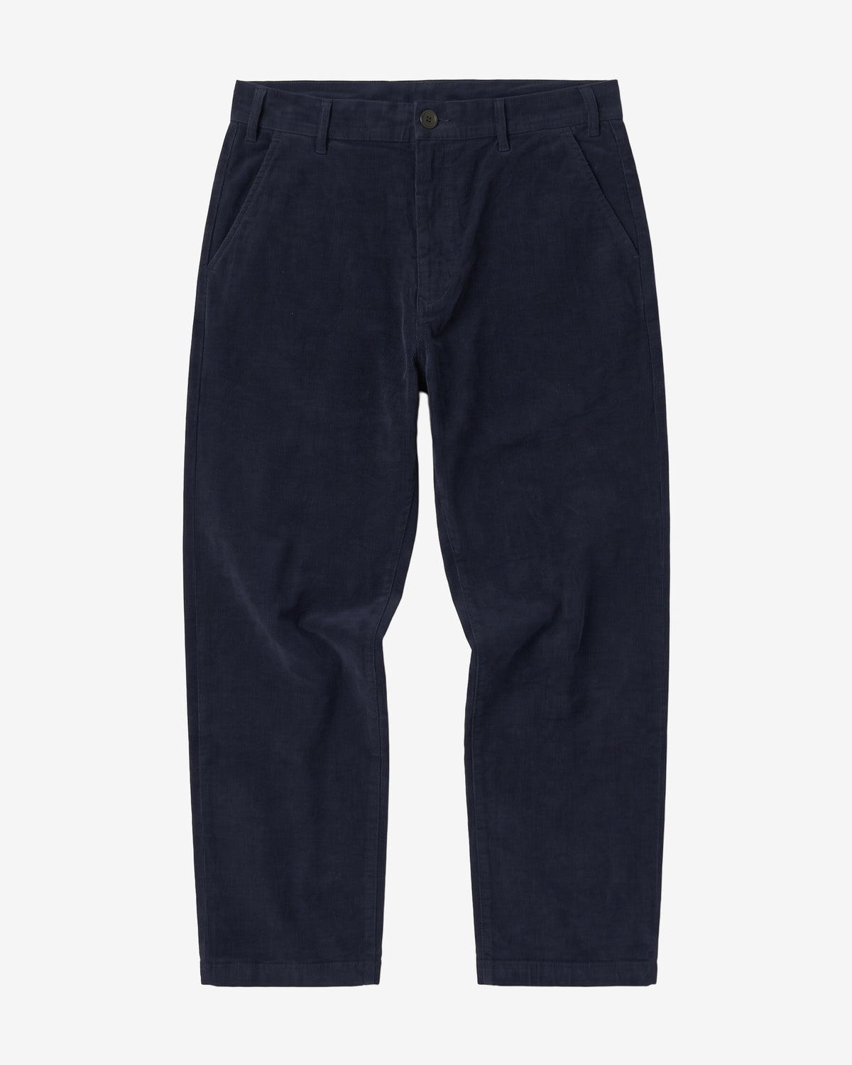 KnowledgeCotton Apparel - MEN FLINT wide corduroy chino pants Pants 1412 Night Sky