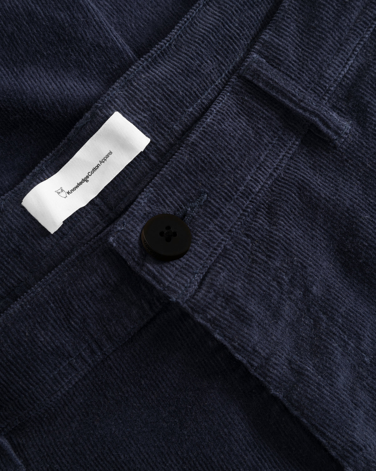 KnowledgeCotton Apparel - MEN FLINT wide corduroy chino pants Pants 1412 Night Sky