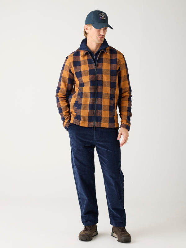 KnowledgeCotton Apparel - MEN FLINT wide corduroy chino pants Pants 1412 Night Sky