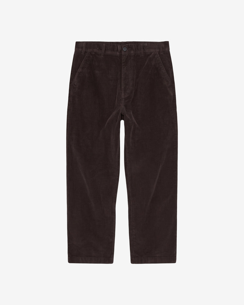 KnowledgeCotton Apparel - MEN FLINT wide corduroy chino pants Pants 1487 Chocolate Torte
