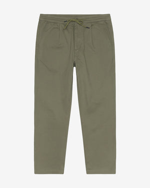 KnowledgeCotton Apparel - MEN Fig comfort canvas pants Pants 1068 Burned Olive