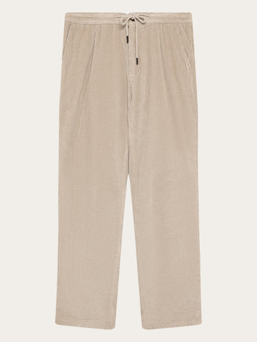 KnowledgeCotton Apparel - MEN Fig comfort corduroy pants Pants 1228 Light feather gray