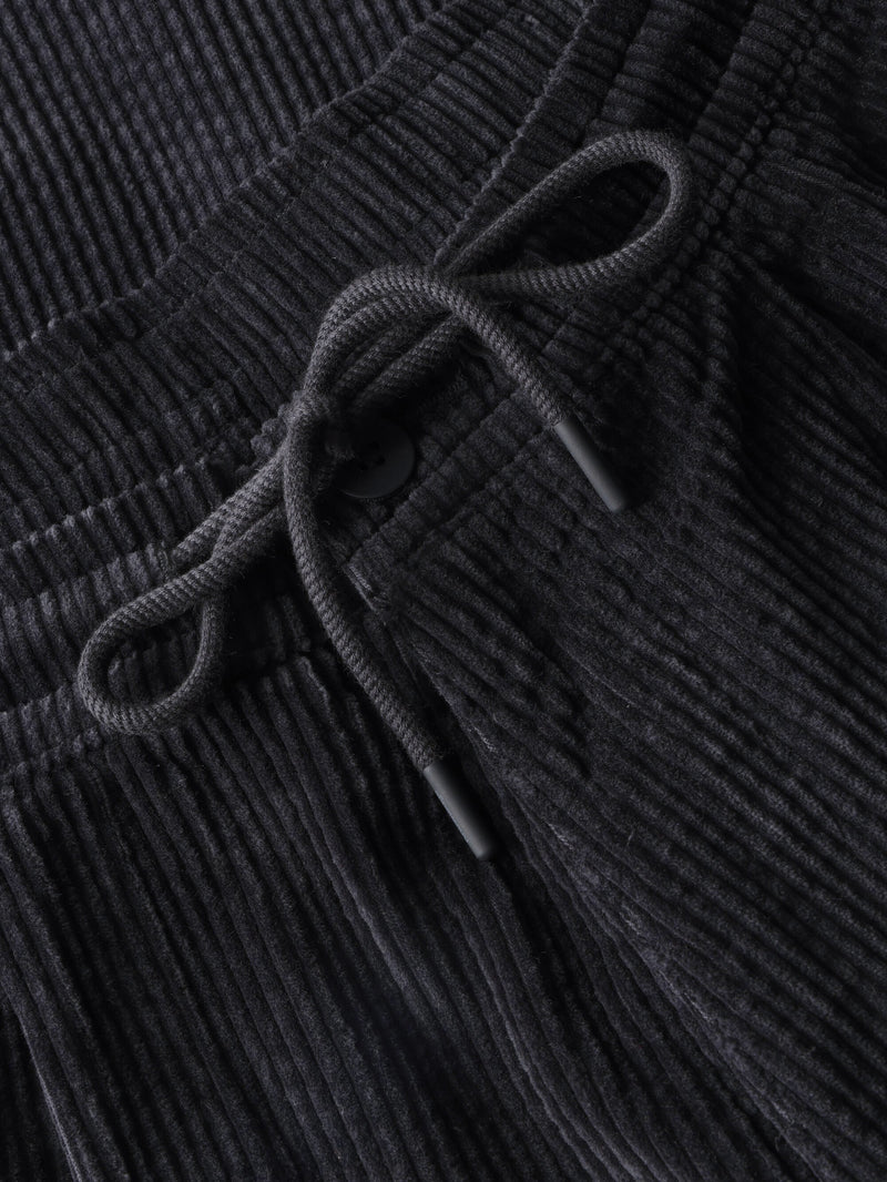 KnowledgeCotton Apparel - MEN Fig comfort corduroy pants Pants 1300 Black Jet