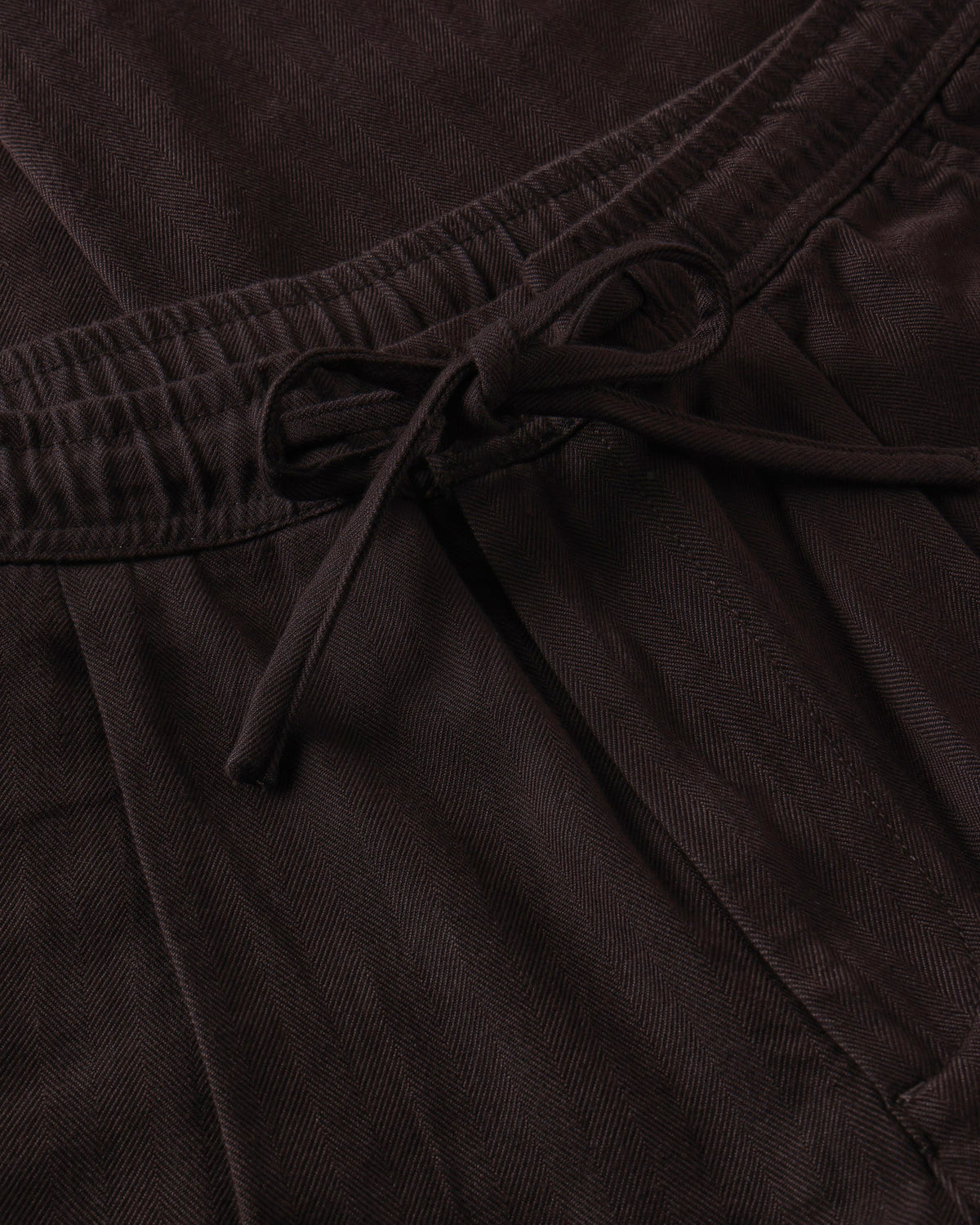KnowledgeCotton Apparel - MEN Fig comfort herringbone pants Pants 1487 Chocolate Torte