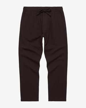 KnowledgeCotton Apparel - MEN Fig comfort herringbone pants Pants 1487 Chocolate Torte