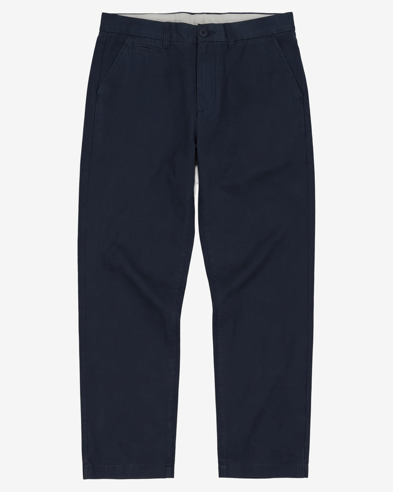KnowledgeCotton Apparel - MEN Flint wide chino pants Pants 1001 Total Eclipse