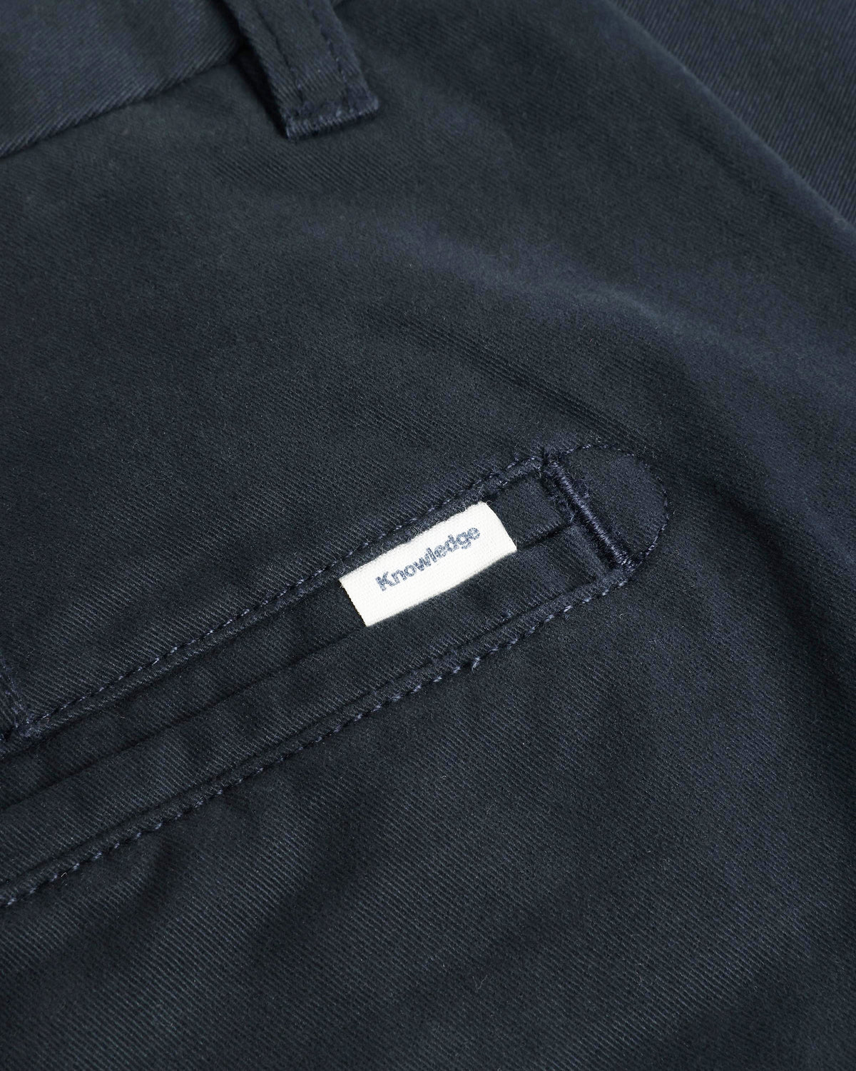 KnowledgeCotton Apparel - MEN Flint wide chino pants Pants 1001 Total Eclipse