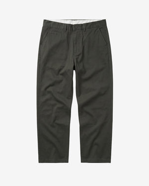 KnowledgeCotton Apparel - MEN Flint wide chino pants Pants 1090 Forest Night