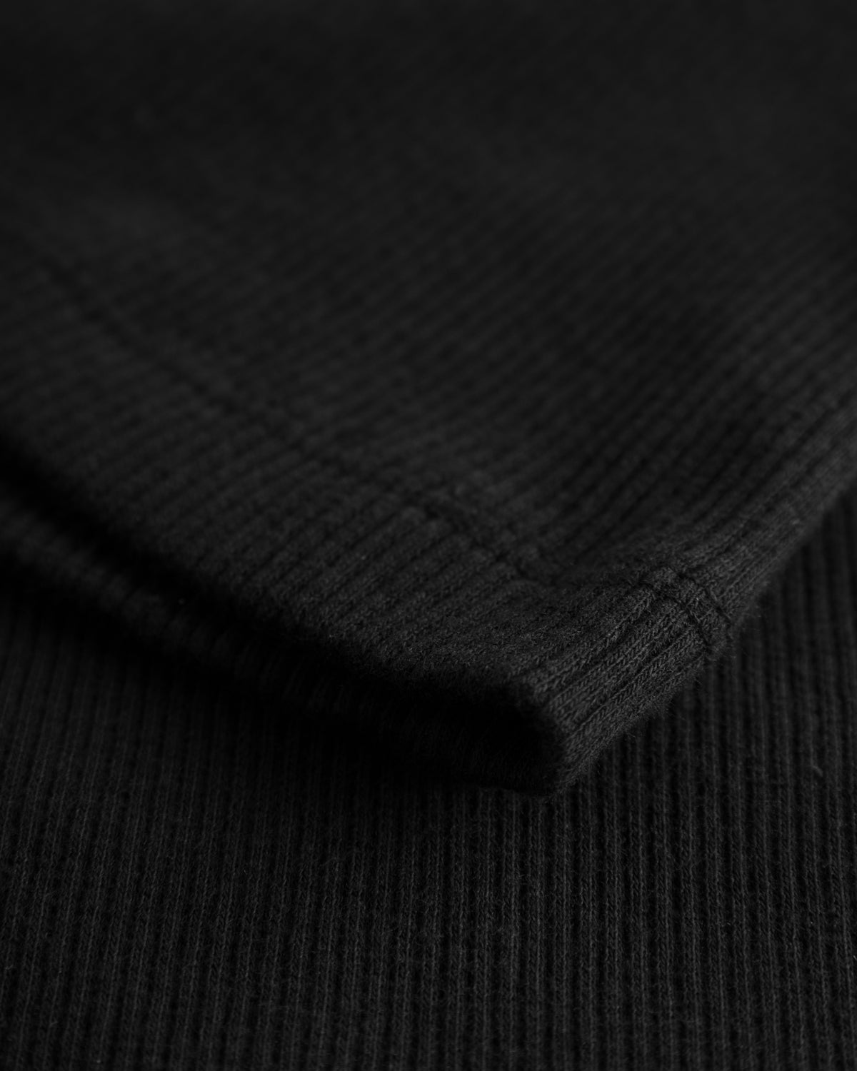 KnowledgeCotton Apparel - WMN High neck rib top T-shirts 1300 Black Jet