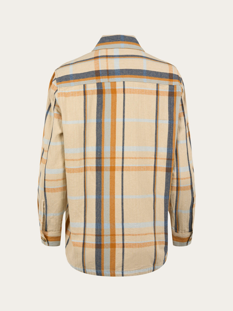 KnowledgeCotton Apparel - WMN LILLIAN check overshirt Overshirts 9999 Item Colour