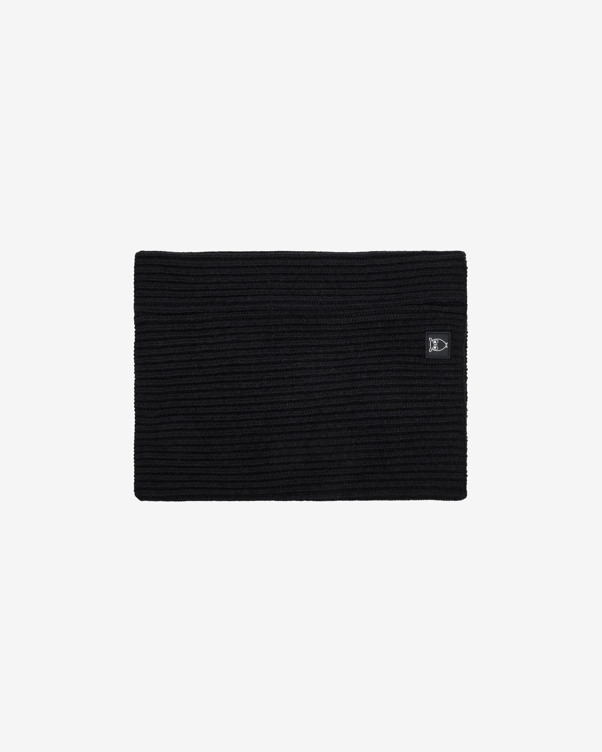 KnowledgeCotton Apparel - UNI Lambswool rib snood Scarfs 1300 Black Jet