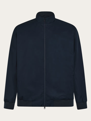 KnowledgeCotton Apparel - MEN Light canvas jacket Jackets 1001 Total Eclipse