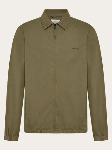 KnowledgeCotton Apparel - MEN Light poplin jacket Jackets 1068 Burned Olive