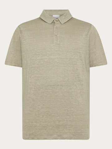 KnowledgeCotton Apparel - MEN Linen polo Polos 1495 Twill