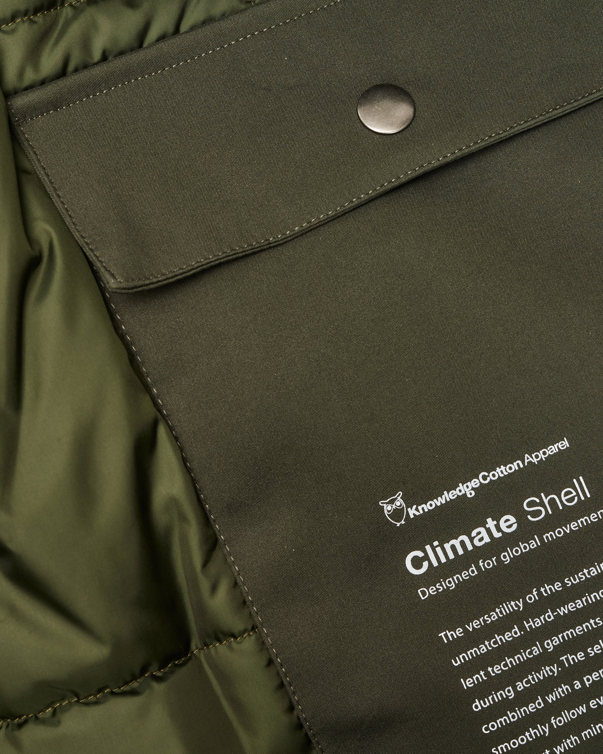 KnowledgeCotton Apparel - MEN Long soft shell jacket CLIMATE SHELL™ Jackets 1090 Forest Night