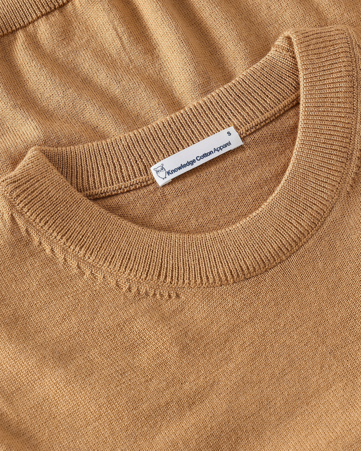KnowledgeCotton Apparel - WMN Merino crew neck sweater Knits 1499 Lion