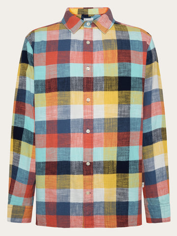 KnowledgeCotton Apparel - MEN Organic Cotton Checked Shirt GOTS/Vegan Shirts 7032 Multi check