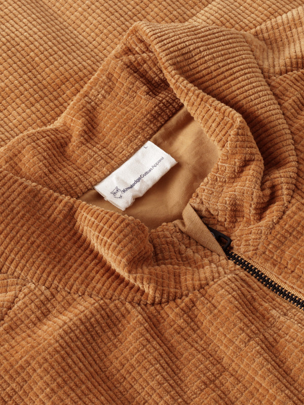 KnowledgeCotton Apparel - MEN Organic Cotton Corduroy Vest GOTS Vests 1484 Apple Cinnamon