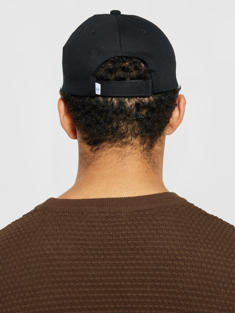 KnowledgeCotton Apparel - UNI Organic Cotton Twill Cap GOTS/Vegan Caps 1300 Black Jet