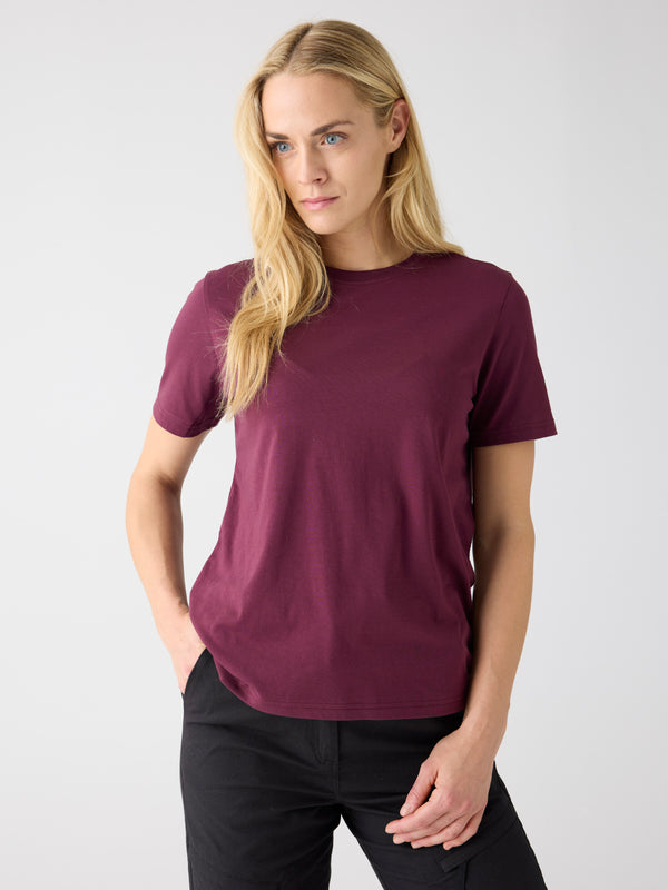 KnowledgeCotton Apparel - WMN Pima t-shirt T-shirts 1281 Fig