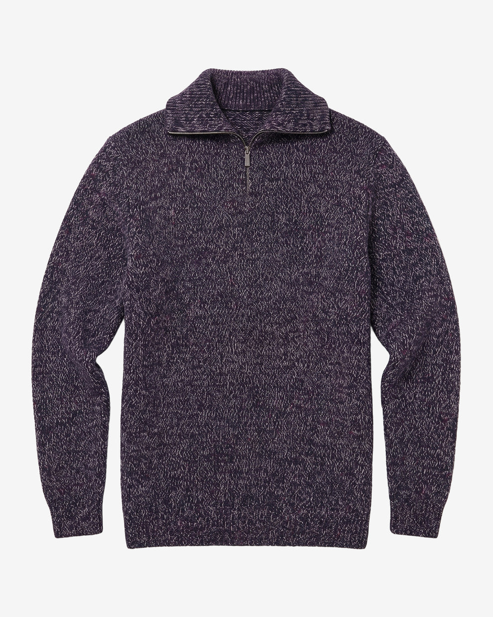 KnowledgeCotton Apparel - MEN Quater zip sweater Knits 5002 Blue Multi
