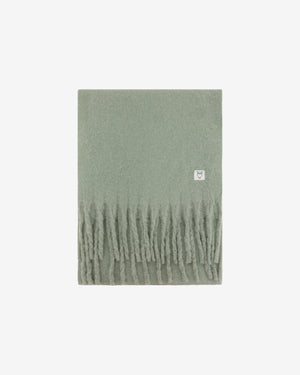 KnowledgeCotton Apparel - UNI Recycled fringe scarf Scarfs 1396 Lily Pad