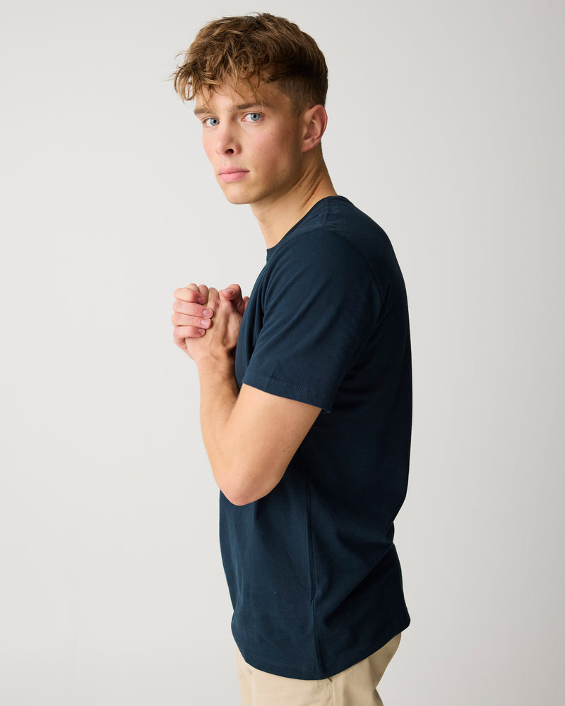 Regular fit Basic tee - Total Eclipse