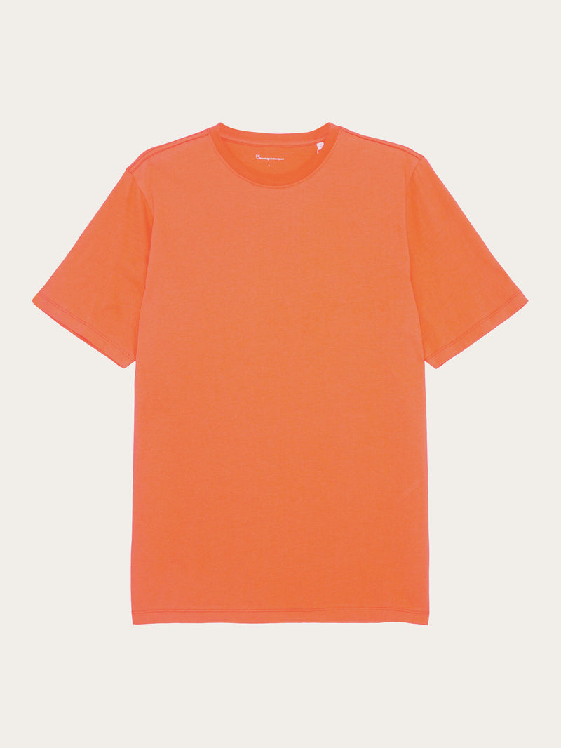 KnowledgeCotton Apparel - MEN Regular fit Basic tee T-shirts 1481 Langoustino