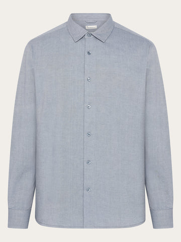 KnowledgeCotton Apparel - MEN Light twill shirt Shirts 1226 Vintage Indigo