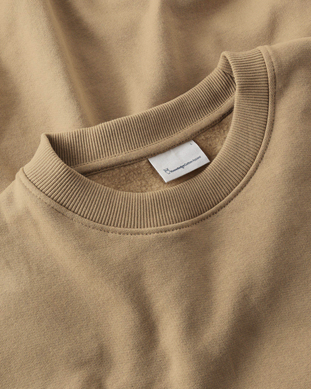 KnowledgeCotton Apparel - MEN Relaxed crew neck Sweats 1336 Kelp melange