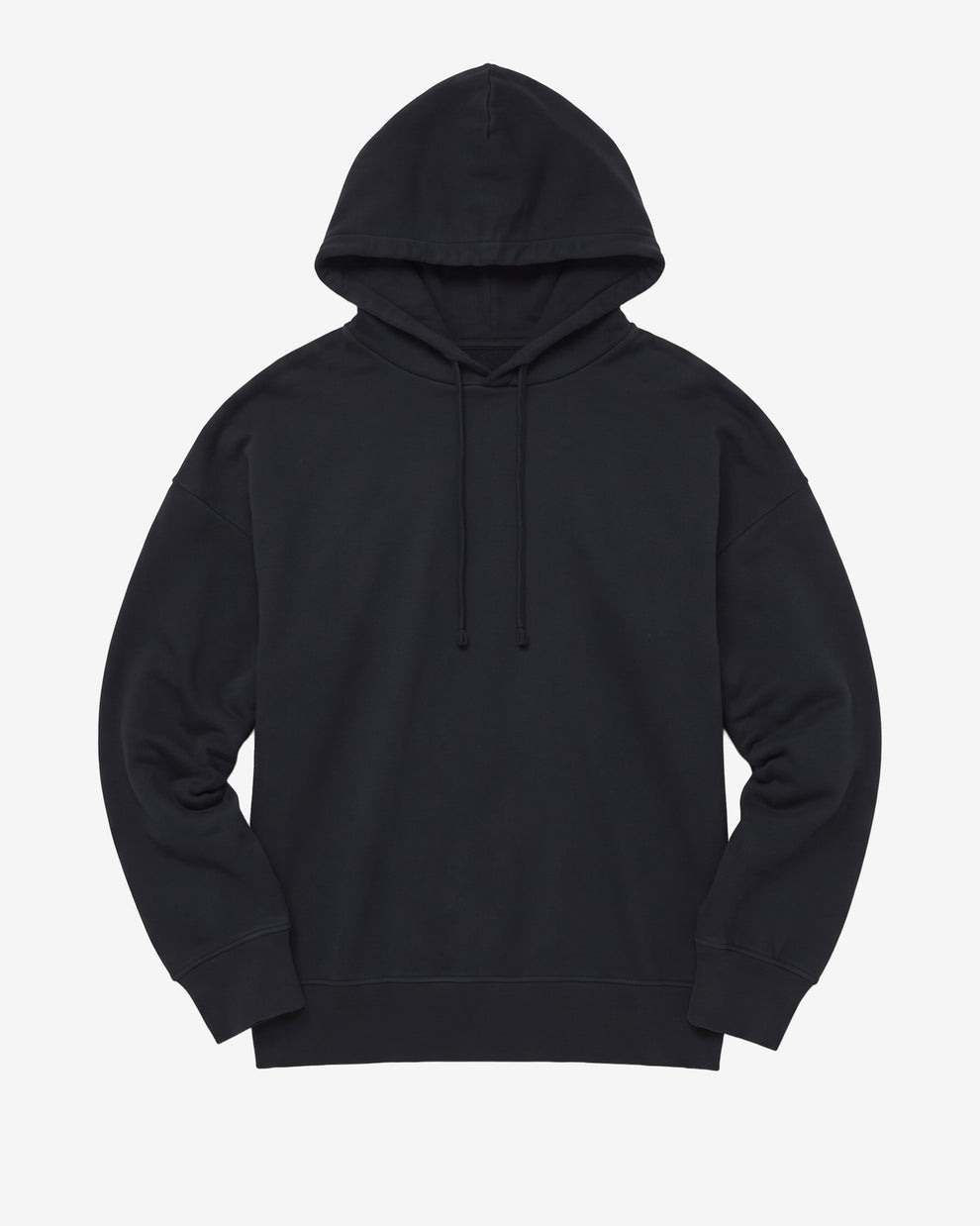 KnowledgeCotton Apparel - WMN Relaxed hoodie Sweats 1300 Black Jet