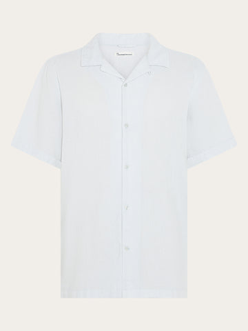 KnowledgeCotton Apparel - MEN Relaxed short sleeve shirt Shirts 1009 Skyway