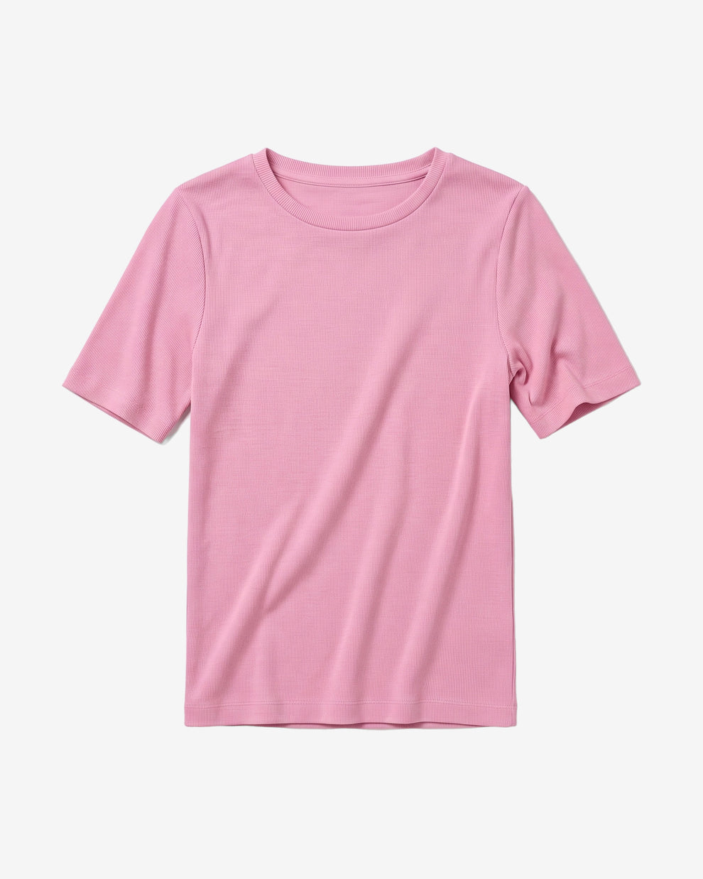 KnowledgeCotton Apparel - WMN Rib t-shirt T-shirts 1503 Orchid Haze