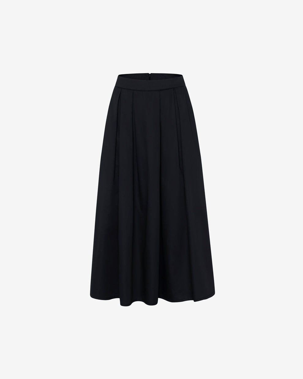 KnowledgeCotton Apparel - WMN Satin pleat skirt Skirts 1300 Black Jet