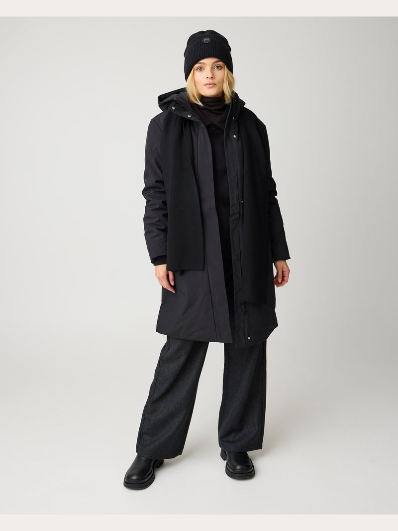 KnowledgeCotton Apparel - WMN Soft shell jacket Jackets 1300 Black Jet