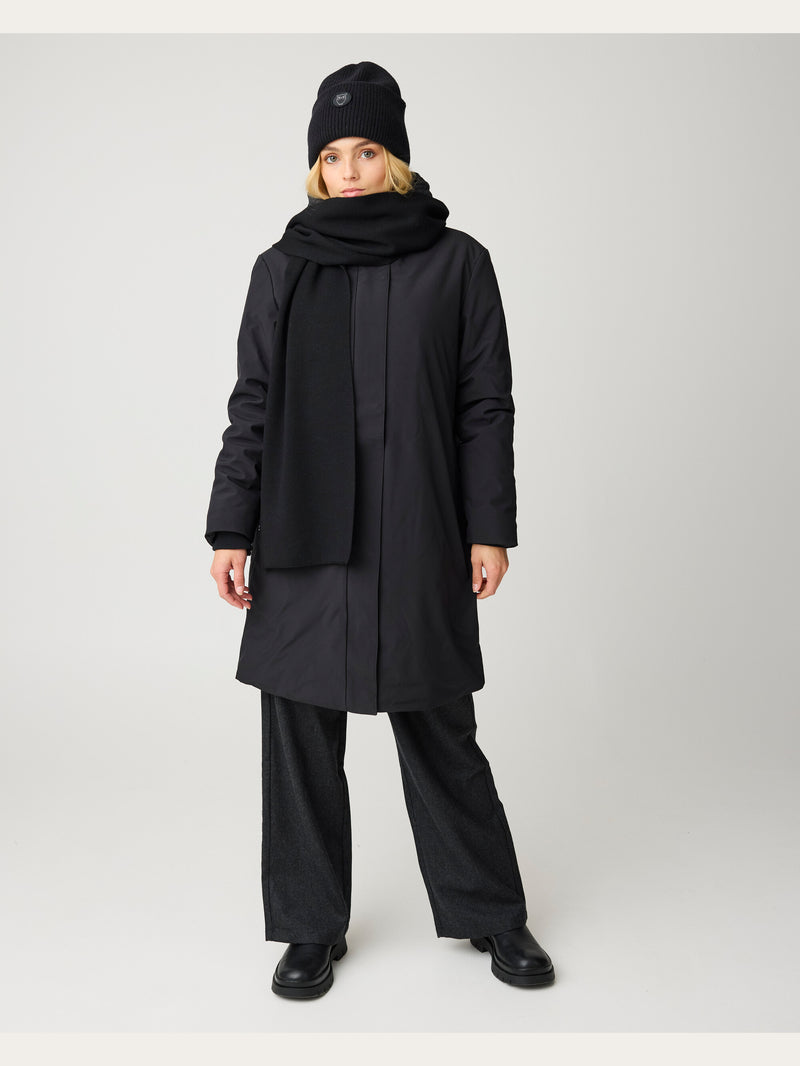 KnowledgeCotton Apparel - WMN Soft shell jacket Jackets 1300 Black Jet