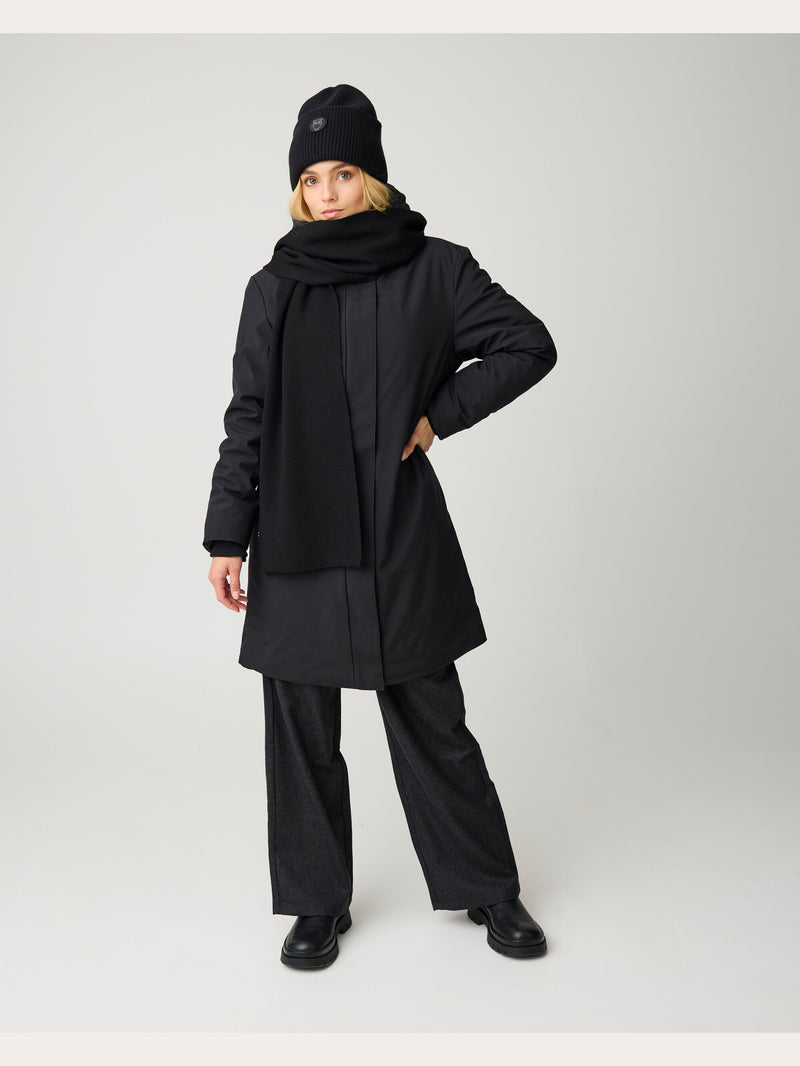 KnowledgeCotton Apparel - WMN Soft shell jacket Jackets 1300 Black Jet